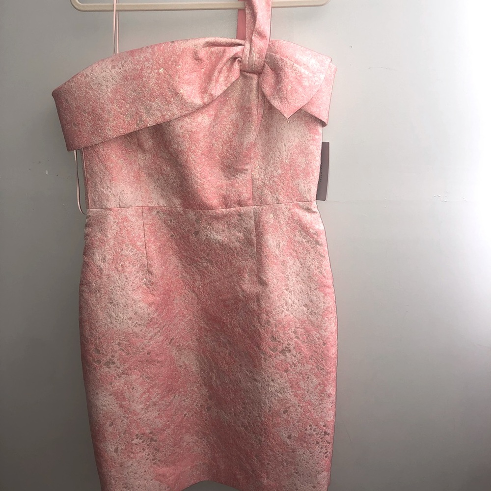 Coral One Shoulder Dress